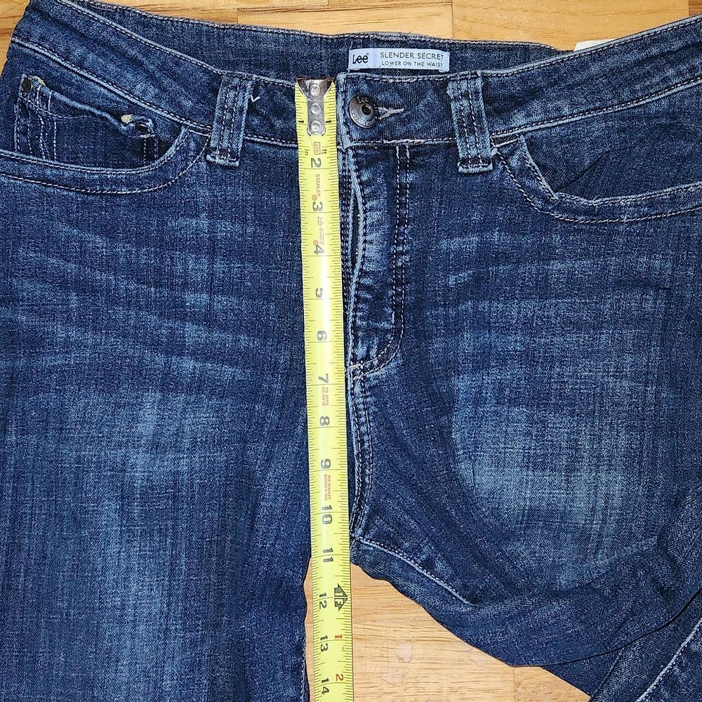 Lee Women's Slender Secret Denim Jeans Size 14 Cotton Spandex - Picture 7 of 12